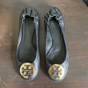 Black Tori Burch flats